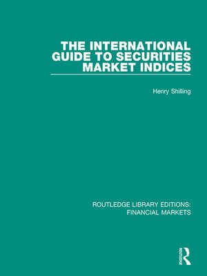 cover image of The International Guide to Securities Market Indices